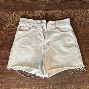 BDG Cream Jean Shorts